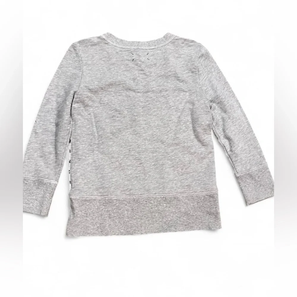 Lou & Grey Women’s XS Long Sleeve Shirt - Gray and Black Stripes Lightweight